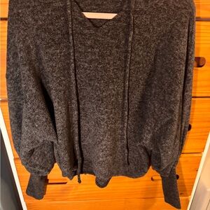Zenana Outfitters Charcoal V-Neck Sweater